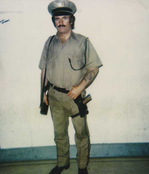 Signs & Wonders BBC TV glenn dressed in mmilitary dress somplete wi guns and the villan stare